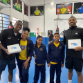 Crianças da LBV homenageiam Seleção Brasileira de Boxe