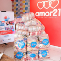 Instituto Amor 21 recebe uma tonelada de alimentos do Alagoas Sem Fome